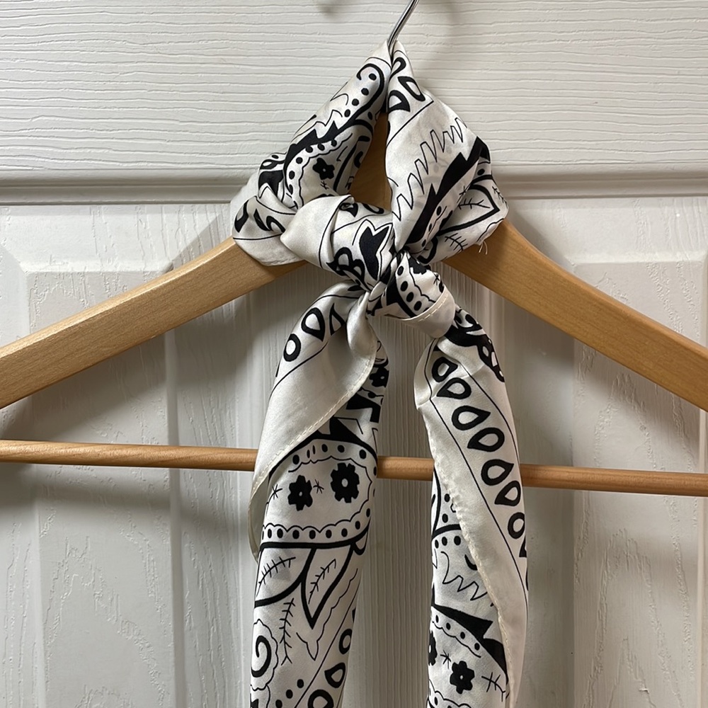 Square Satin Scarf - Picture 2 of 9
